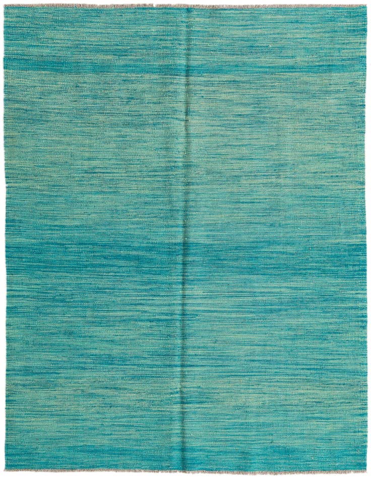 Detail image of 4' 2 x 6' 7 Hand Woven Kilim Modern Wool Rug