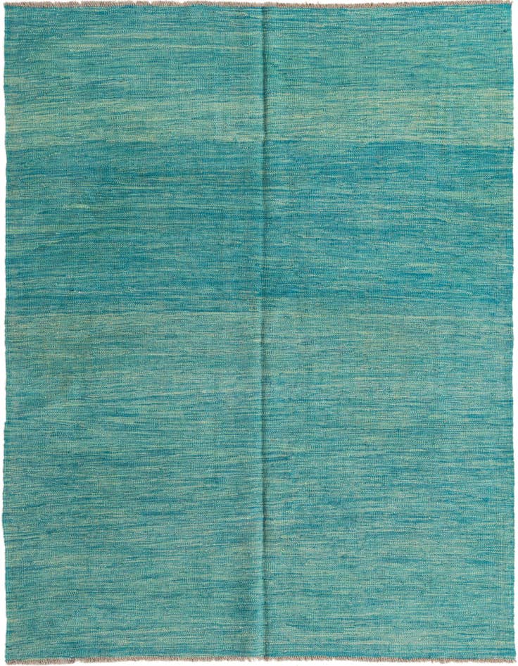 Detail image of 4' 10 x 6' 6 Hand Woven Kilim Modern Wool Rug