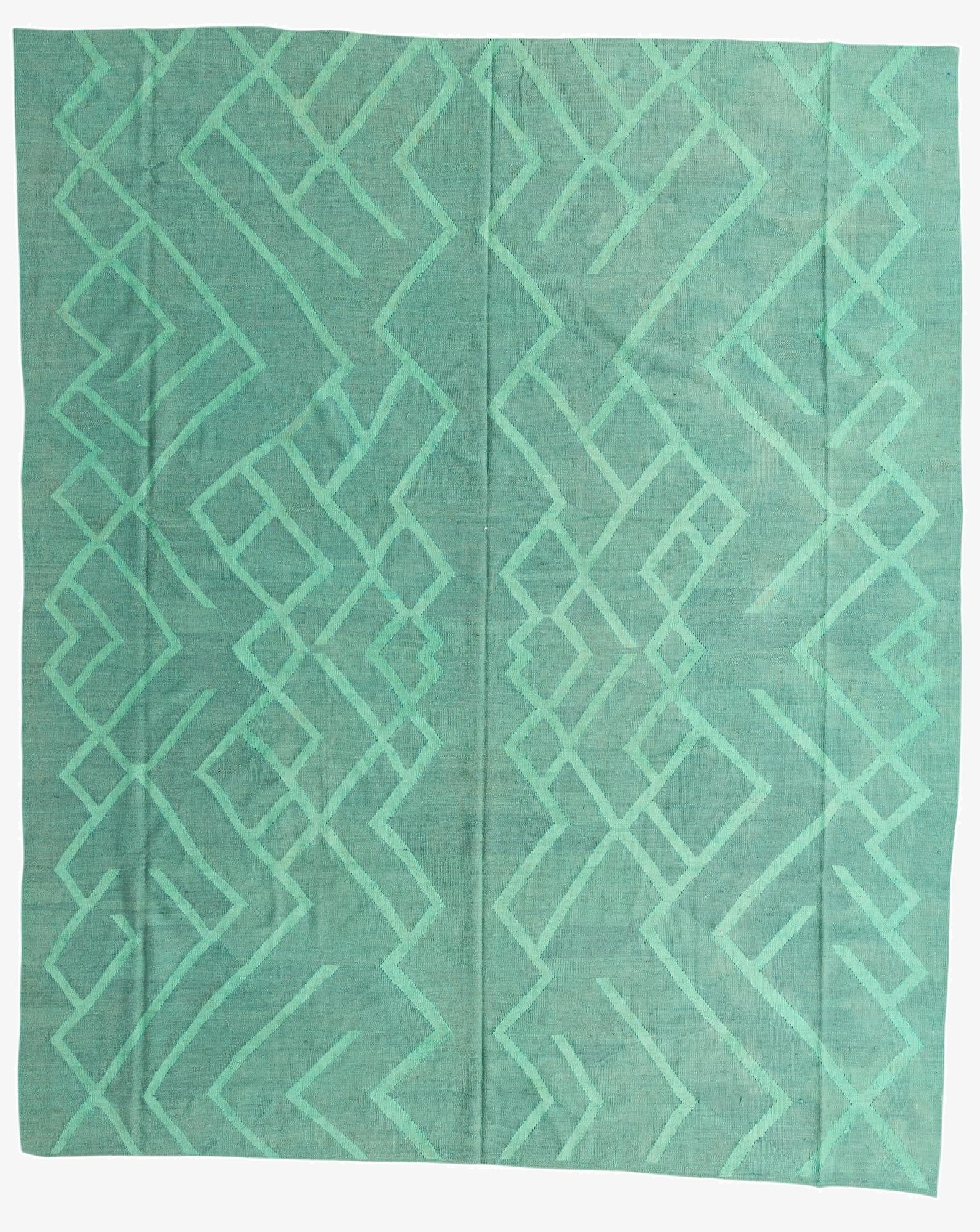 12' 5 x 13' 3  Hand Woven Kilim Modern Wool Rug