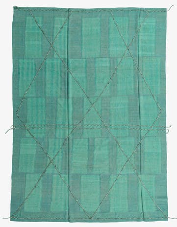 7' 11 x 10' 11 Hand Woven Kilim Modern Wool Rug