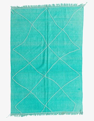 5' 6 x 8' 1 Hand Woven Kilim Modern Wool Rug