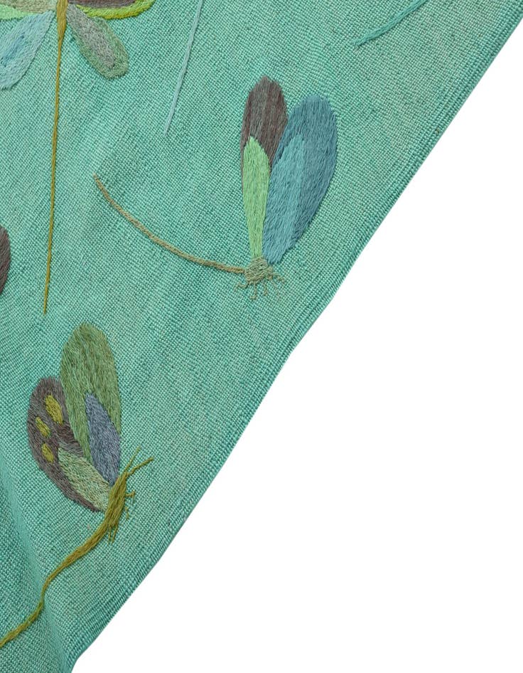 Detail image of 6' 5 x 9' 3  Hand Woven Kilim Suzani Wool Rug