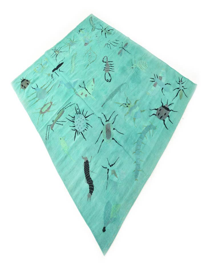 Detail image of 5' 9 x 7' 5  Hand Woven Kilim Suzani Wool Rug