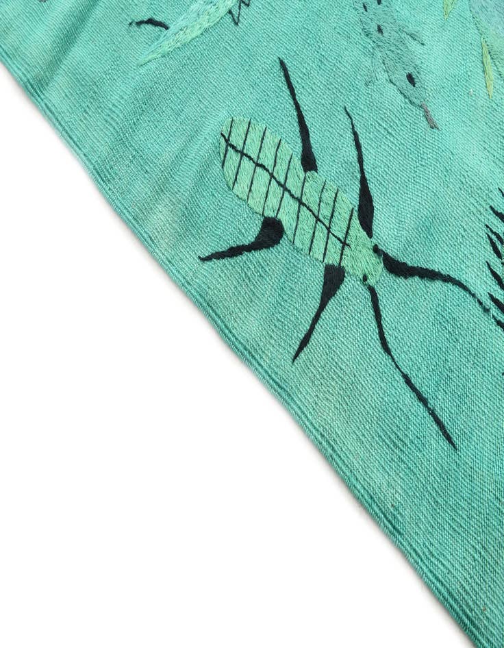 Detail image of 5' 9 x 7' 5 Hand Woven Kilim Suzani Wool Rug