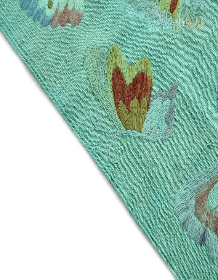 Detail image of 5' 6 x 7' 4  Hand Woven Kilim Suzani Wool Rug