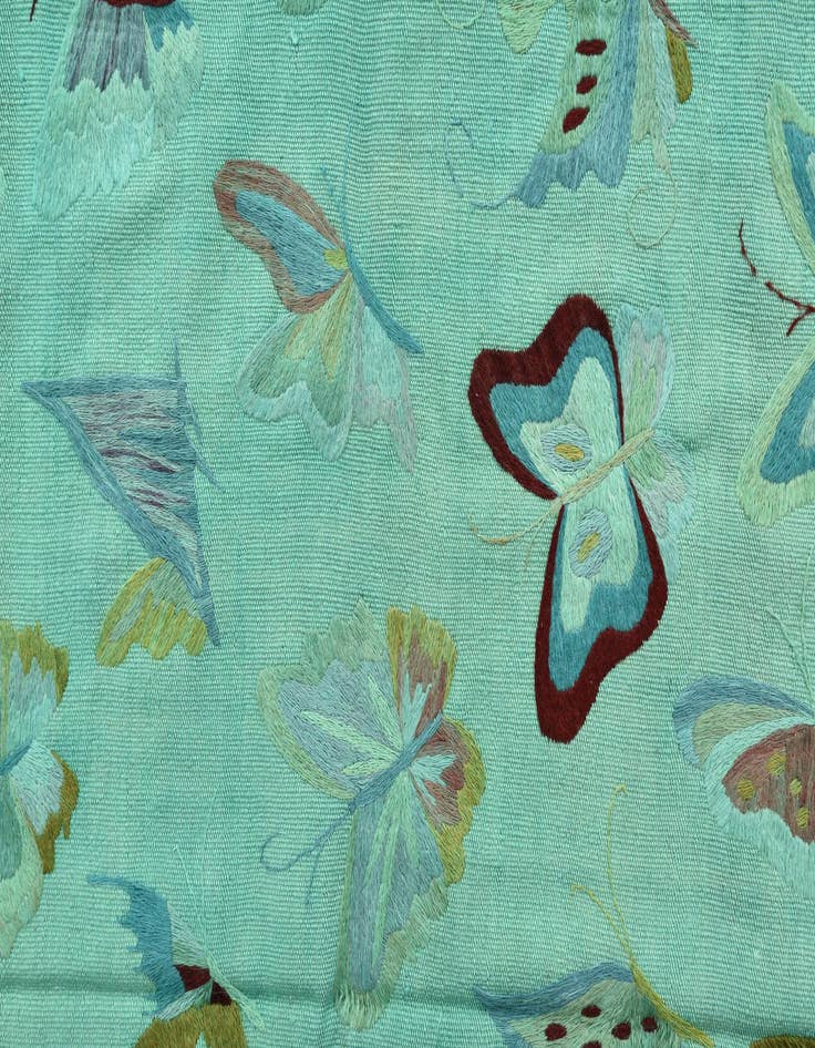 Detail image of 5' 6 x 7' 4  Hand Woven Kilim Suzani Wool Rug