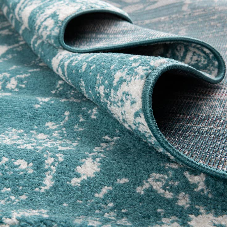 Detail image of Custom Turquoise Lennon Rug