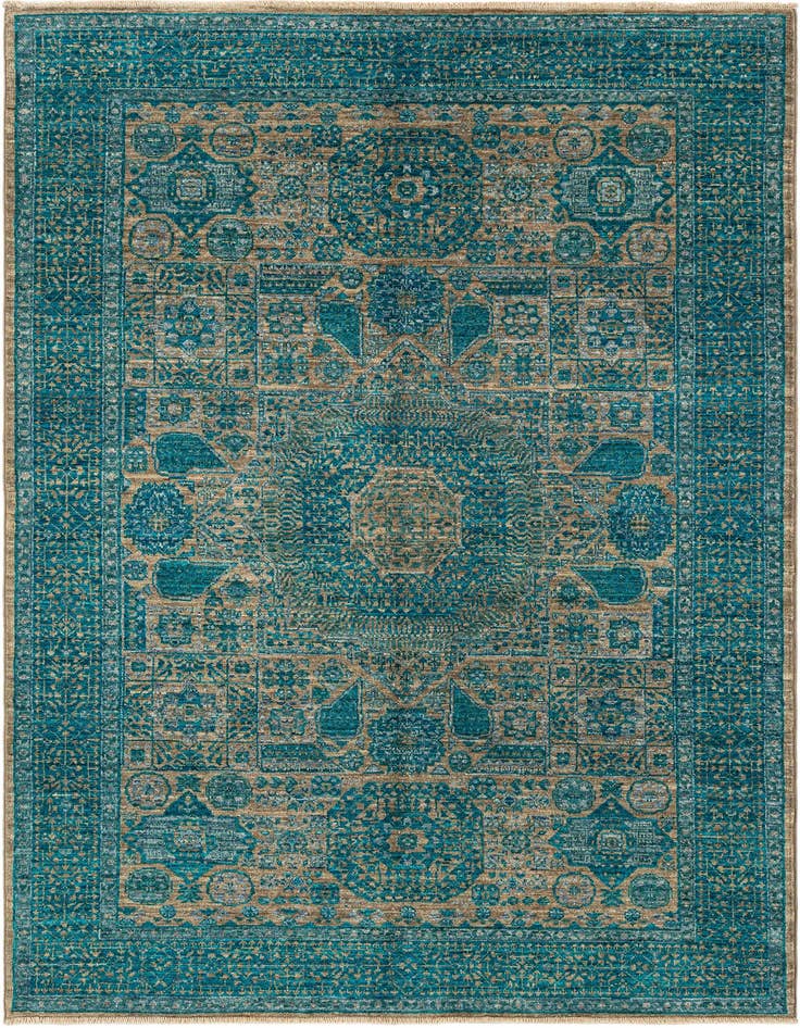 Detail image of 4' x 6' Hand Knotted Mamluk Rug