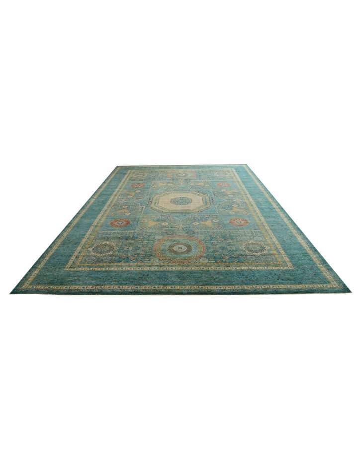 12' x 17' 7 Hand Knotted Mamluk Ziegler Oriental Rug