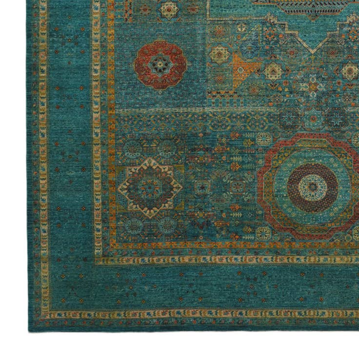 Detail image of 12' x 17' 7 Hand Knotted Mamluk Ziegler Oriental Rug