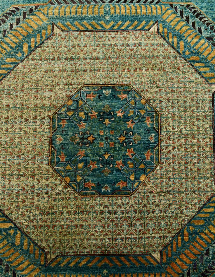 Detail image of 12' x 17' 7 Hand Knotted Mamluk Ziegler Oriental Rug