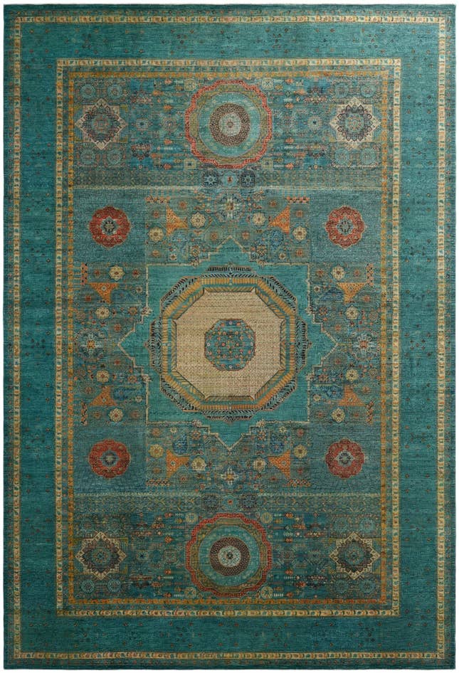 Detail image of 12' x 17' 7 Hand Knotted Mamluk Ziegler Oriental Rug