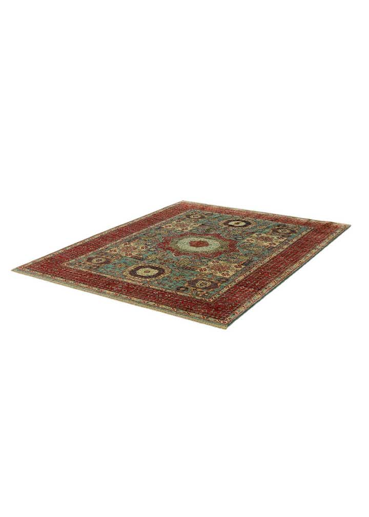 5' 1 x 6' 2 Hand Knotted Mamluk Ziegler Rug