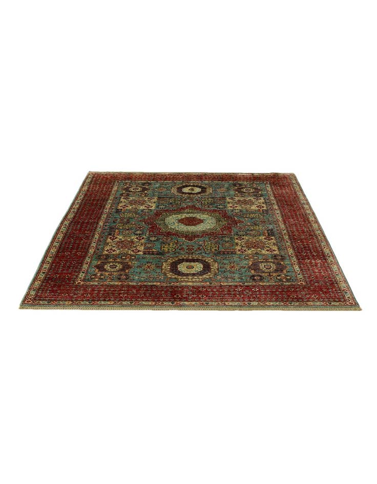 Detail image of 5' 1 x 6' 2 Hand Knotted Mamluk Ziegler Rug