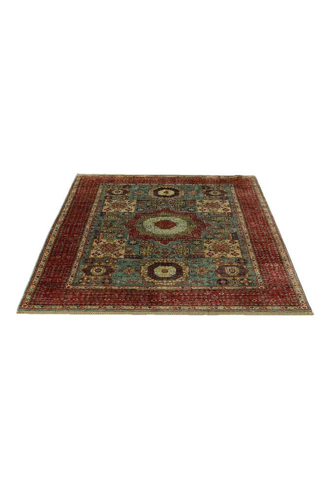 5' 1 x 6' 2 Hand Knotted Mamluk Ziegler Rug