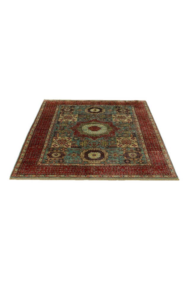 Detail image of 5' 1 x 6' 2 Hand Knotted Mamluk Ziegler Rug