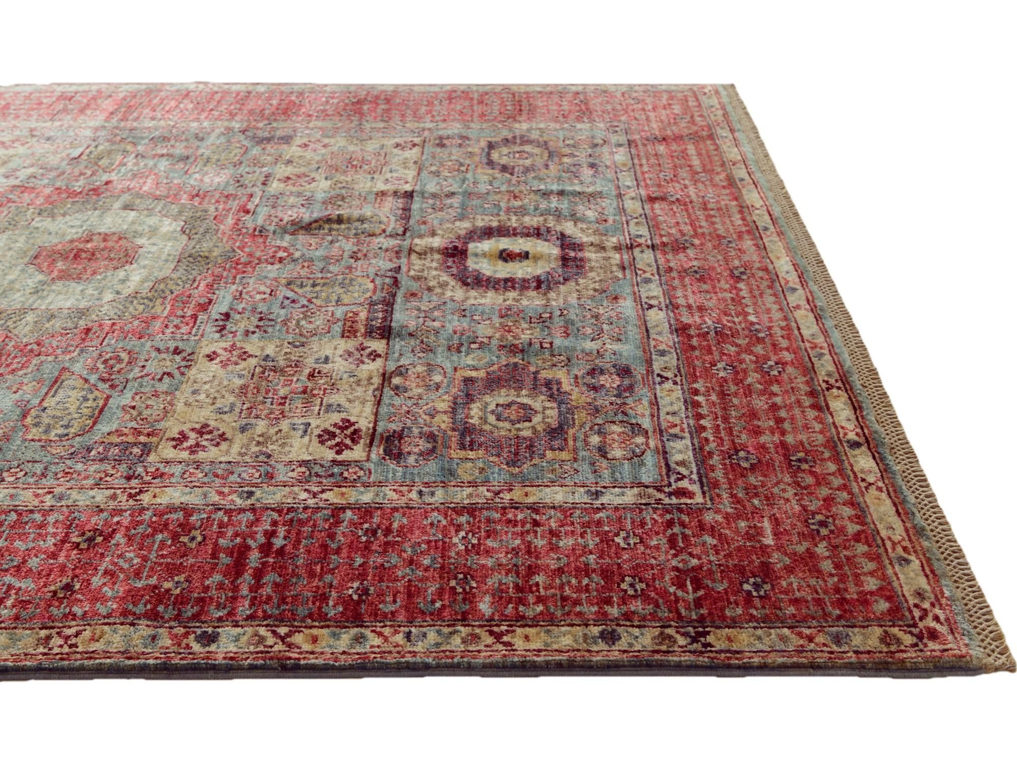 5' 1 x 6' 2 Hand Knotted Mamluk Ziegler Rug