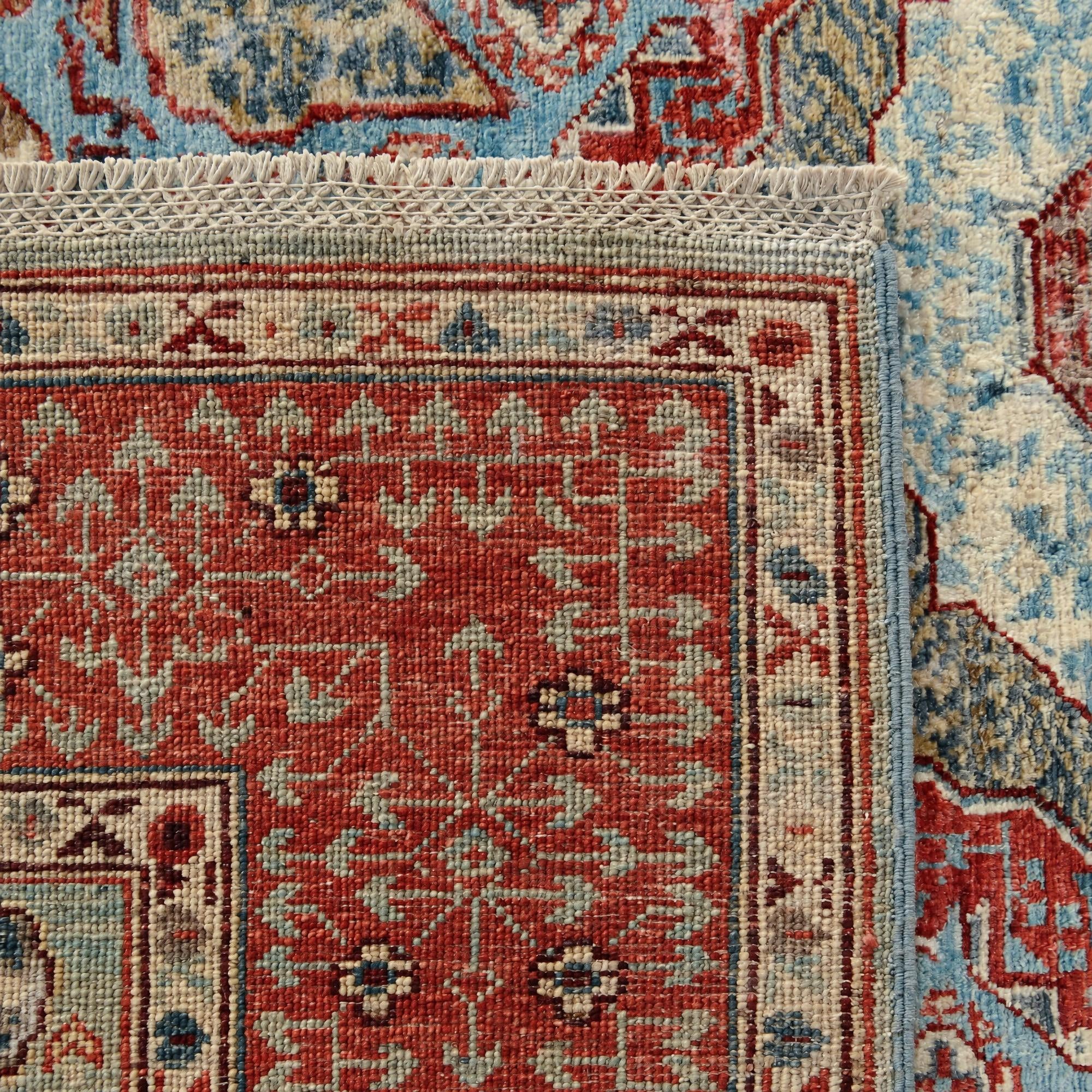 155cm x 185cm Hand Knotted Mamluk Ziegler Rug