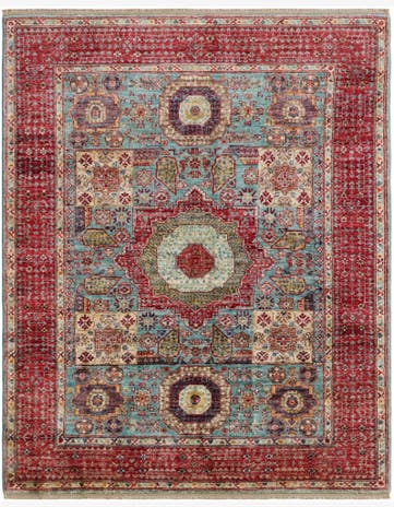 5' 1 x 6' 2 Hand Knotted Mamluk Ziegler Rug