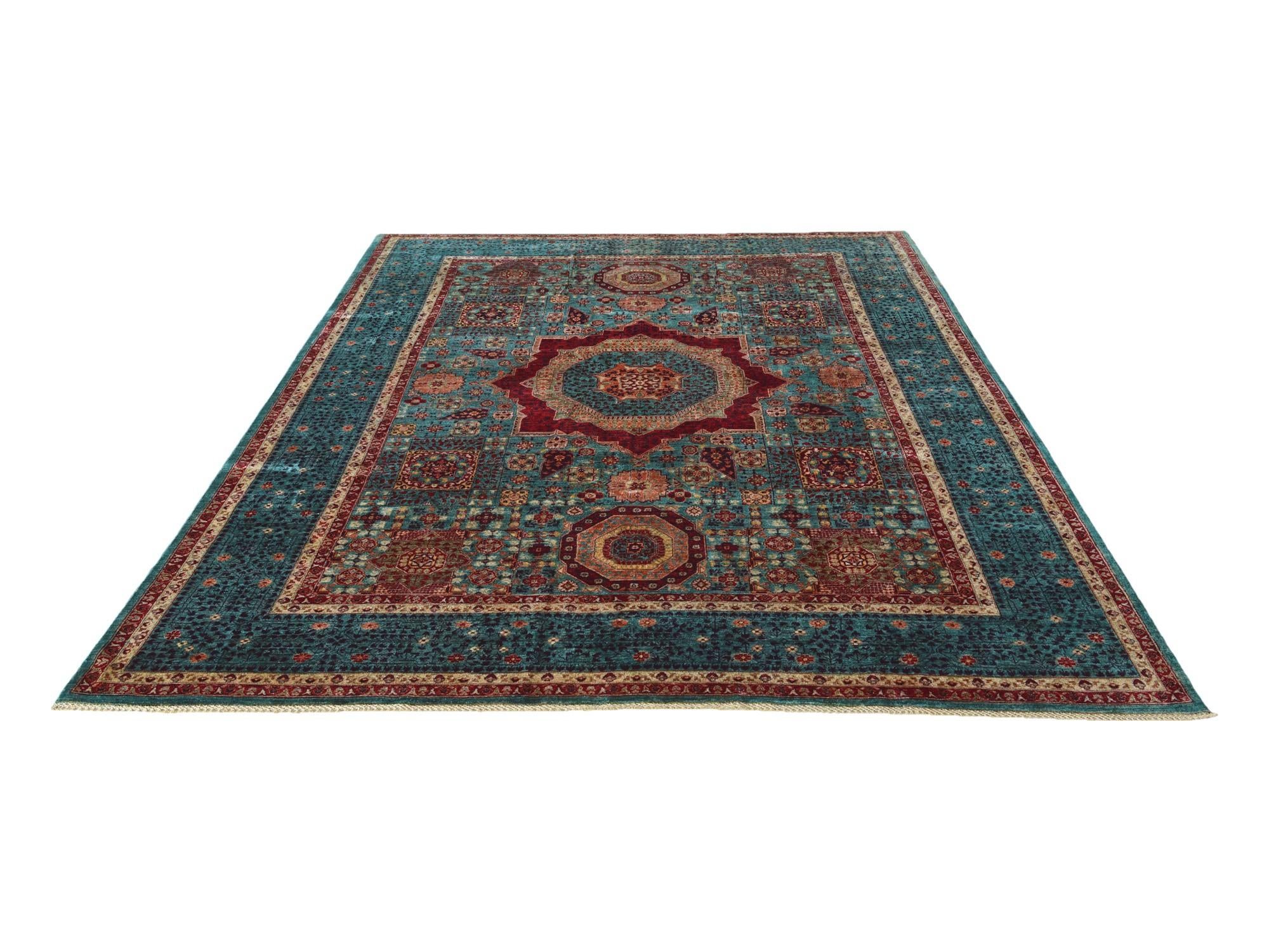 9' x 12' 5 Hand Knotted Mamluk Ziegler Rug