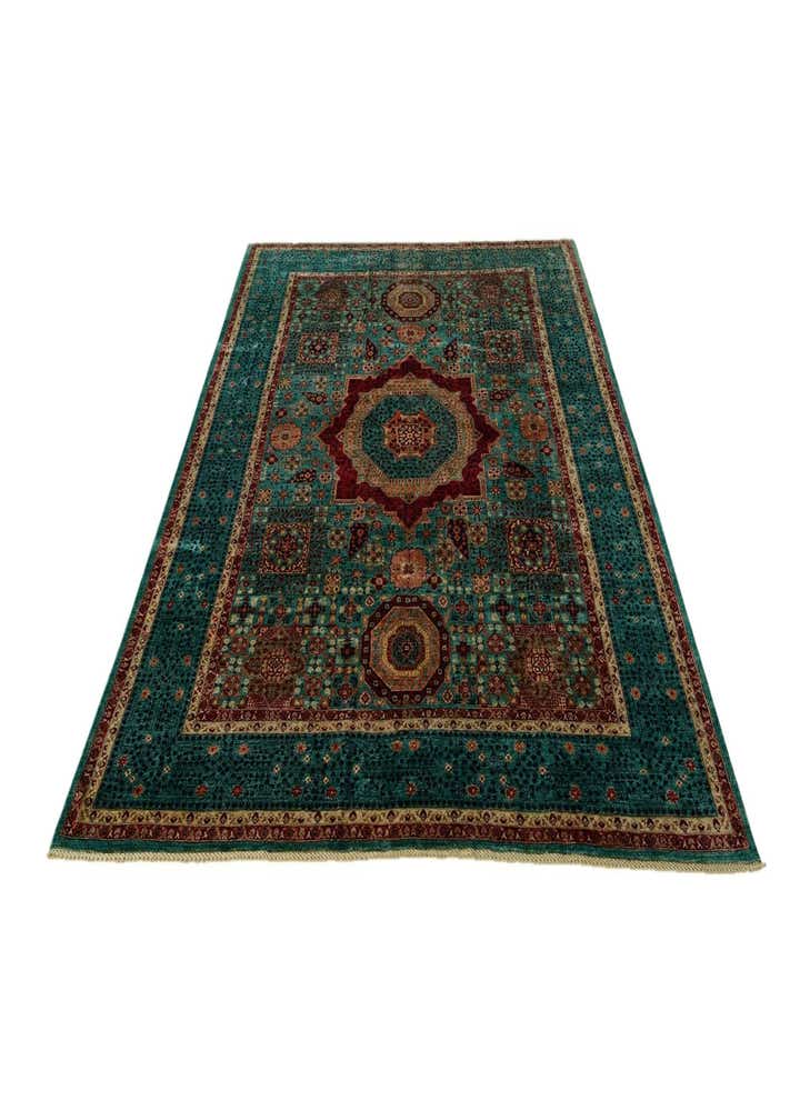 9' x 12' 5 Hand Knotted Mamluk Ziegler Rug