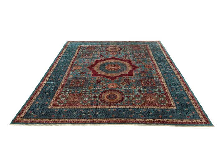 9' x 12' 5 Hand Knotted Mamluk Ziegler Rug