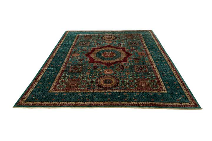 9' x 12' 5 Hand Knotted Mamluk Ziegler Rug