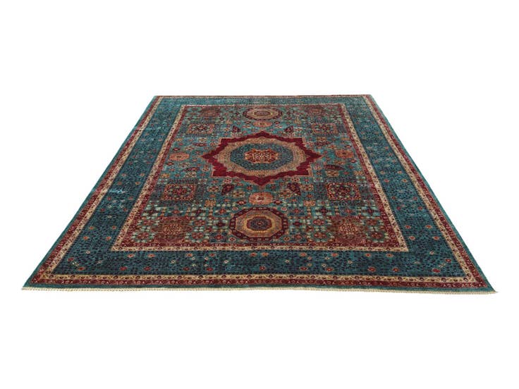 Detail image of 9' x 12' 5 Hand Knotted Mamluk Ziegler Rug