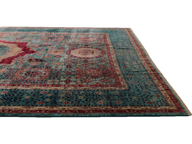 Detail image of 9' x 12' 5 Hand Knotted Mamluk Ziegler Rug
