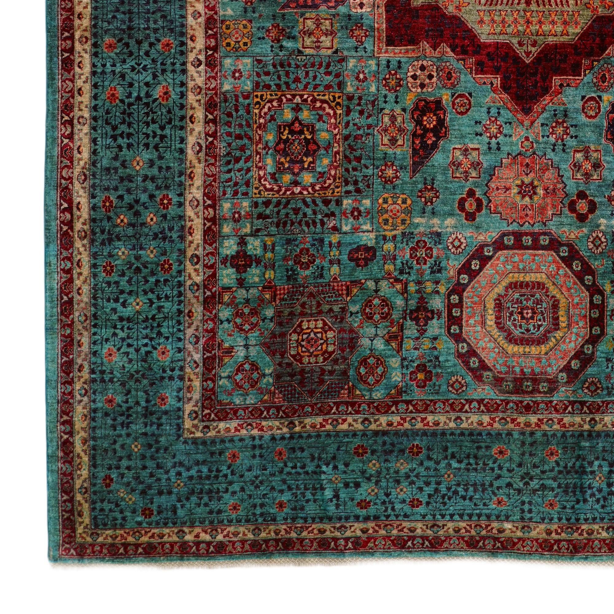 9' x 12' 5 Hand Knotted Mamluk Ziegler Rug