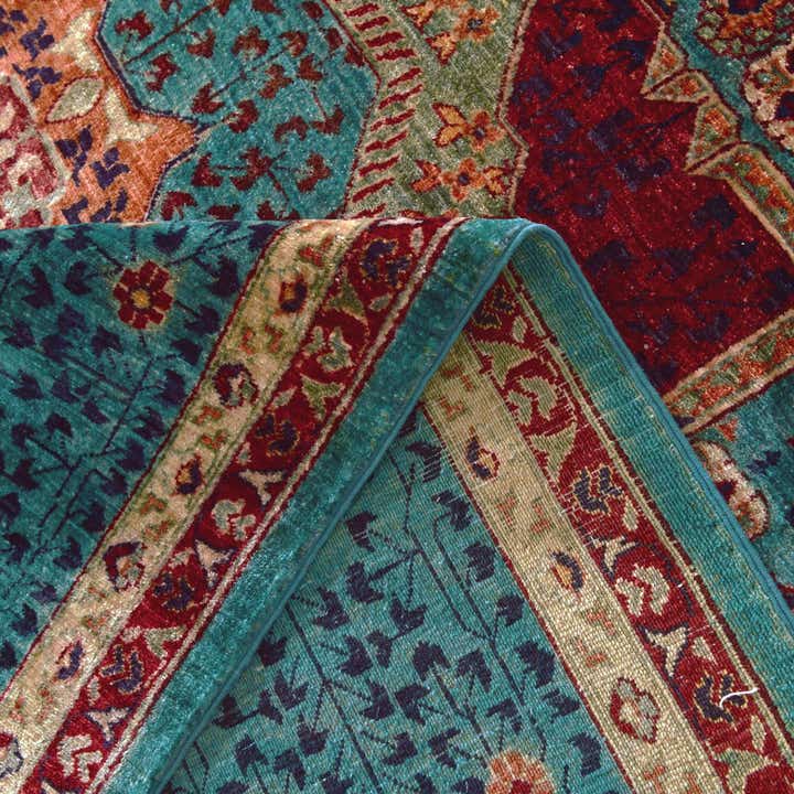 9' x 12' 5 Hand Knotted Mamluk Ziegler Rug