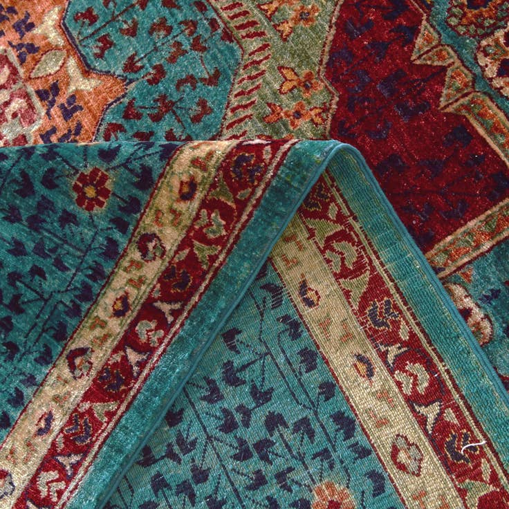 Detail image of 9' x 12' 5 Hand Knotted Mamluk Ziegler Rug