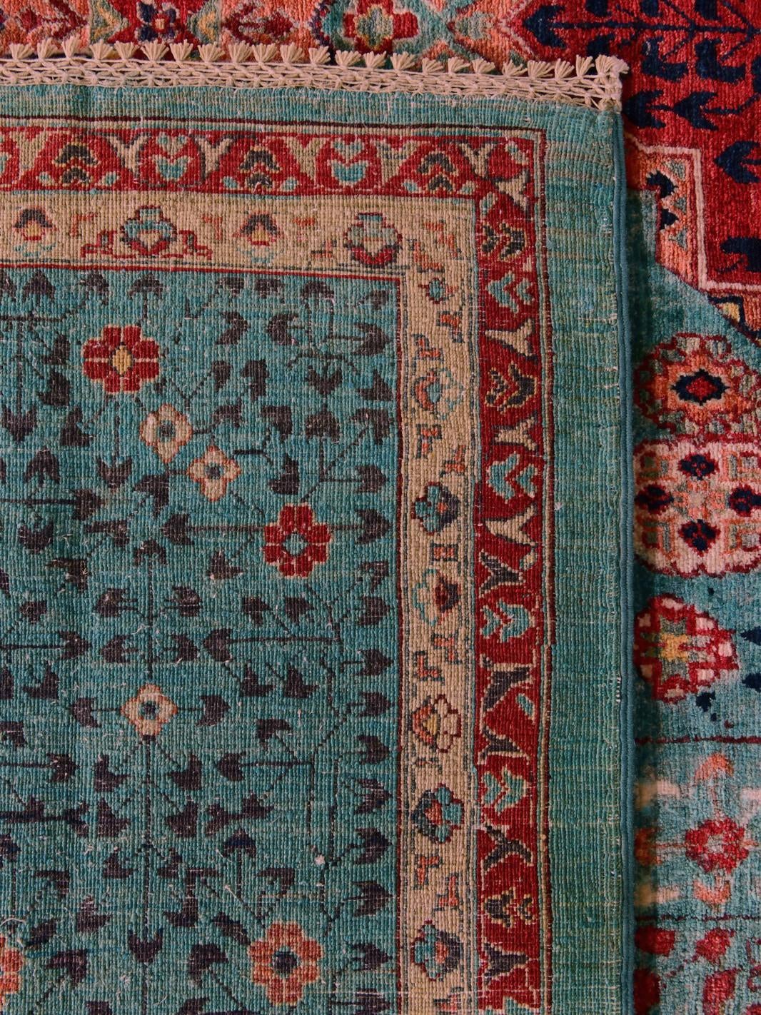 9' x 12' 5 Hand Knotted Mamluk Ziegler Rug