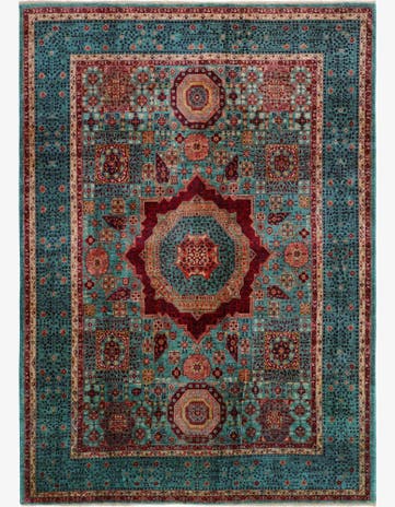 9' x 12' 5 Hand Knotted Mamluk Ziegler Rug