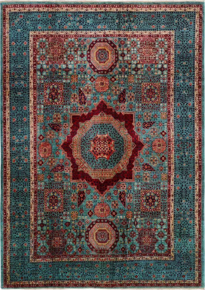 9' x 12' 5 Hand Knotted Mamluk Ziegler Rug