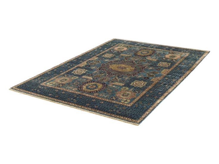 Detail image of 5' 1 x 6' 11 Hand Knotted Mamluk Ziegler Rug