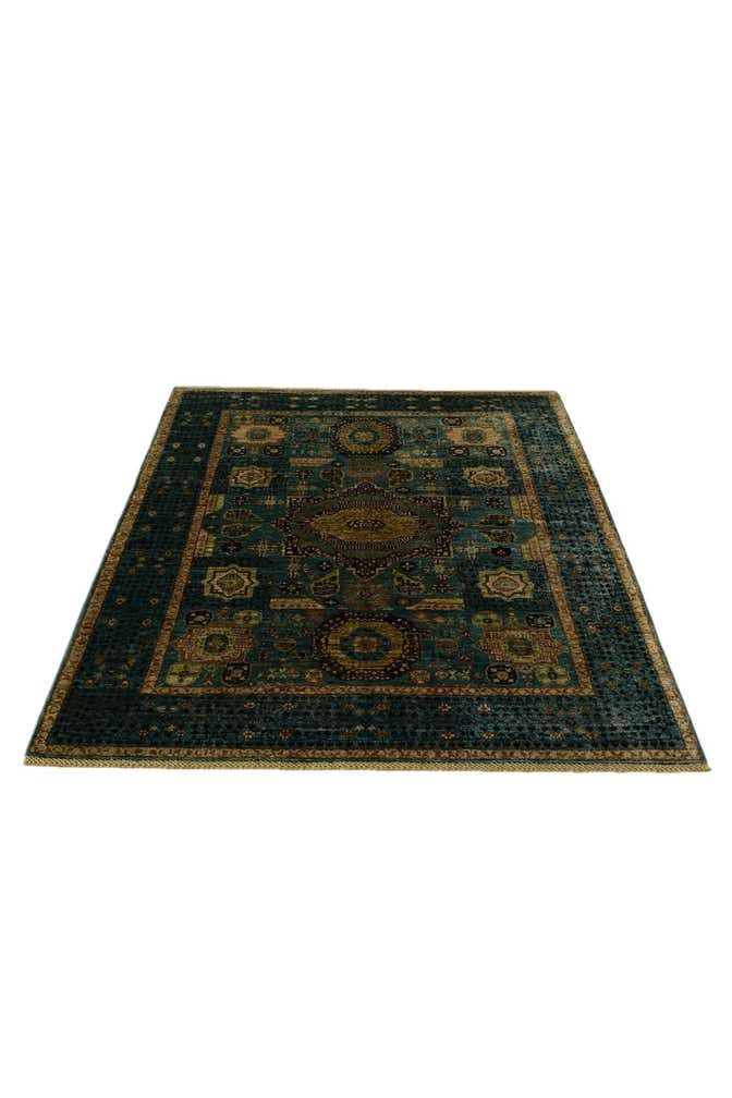 5' 1 x 6' 11 Hand Knotted Mamluk Ziegler Rug