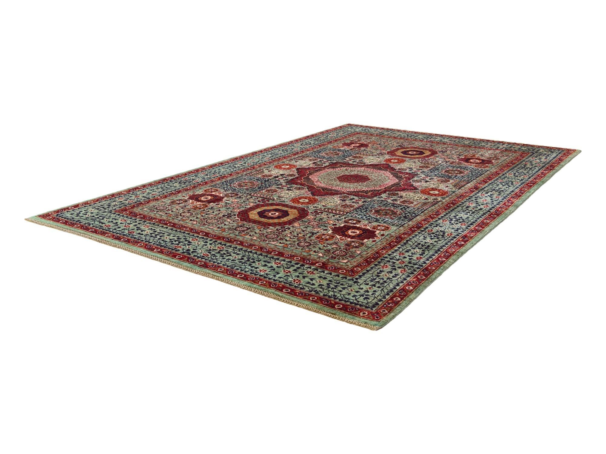 6' 6 x 9' 8 Hand Knotted Mamluk Ziegler Rug