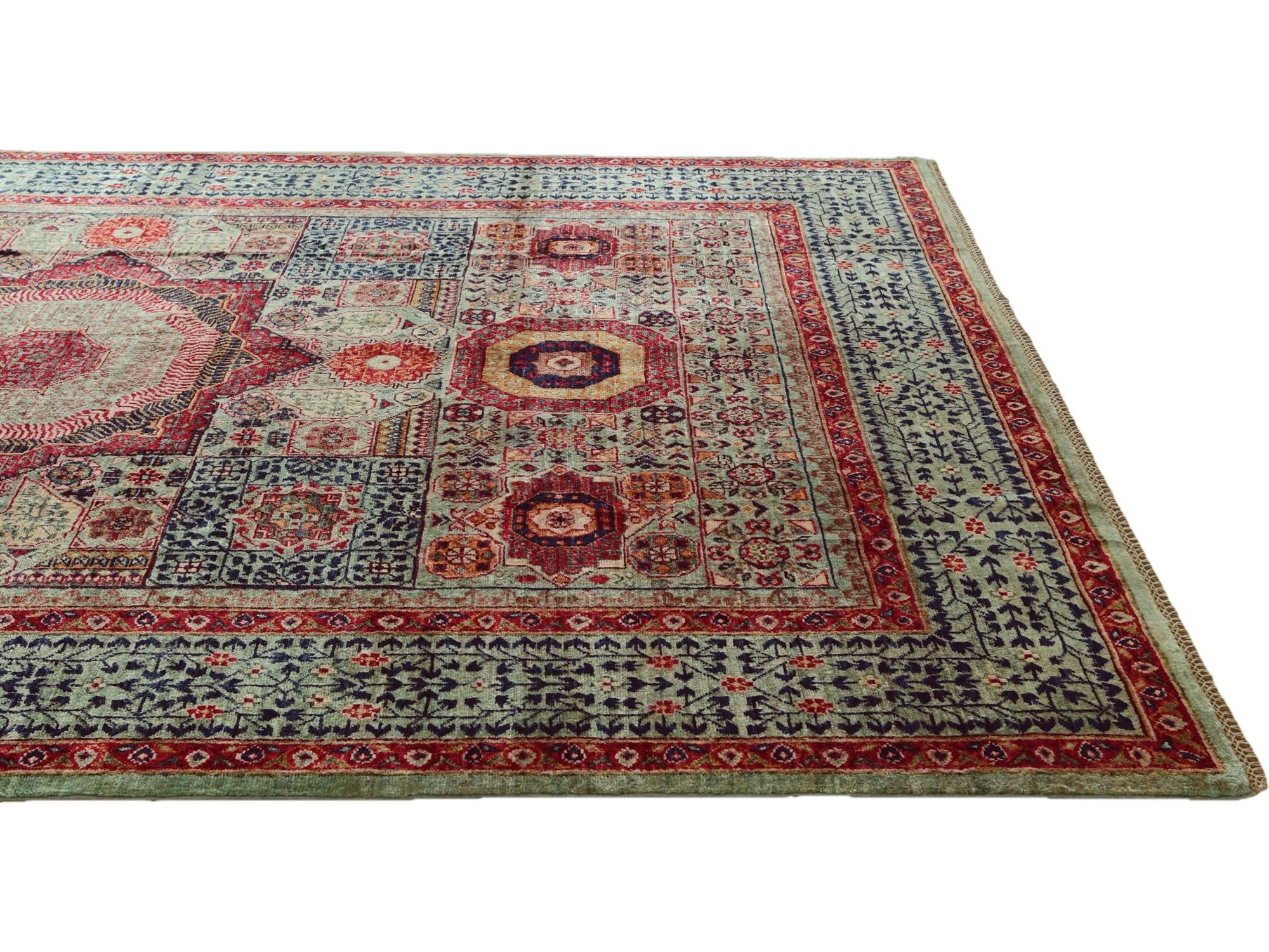 6' 6 x 9' 8 Hand Knotted Mamluk Ziegler Rug