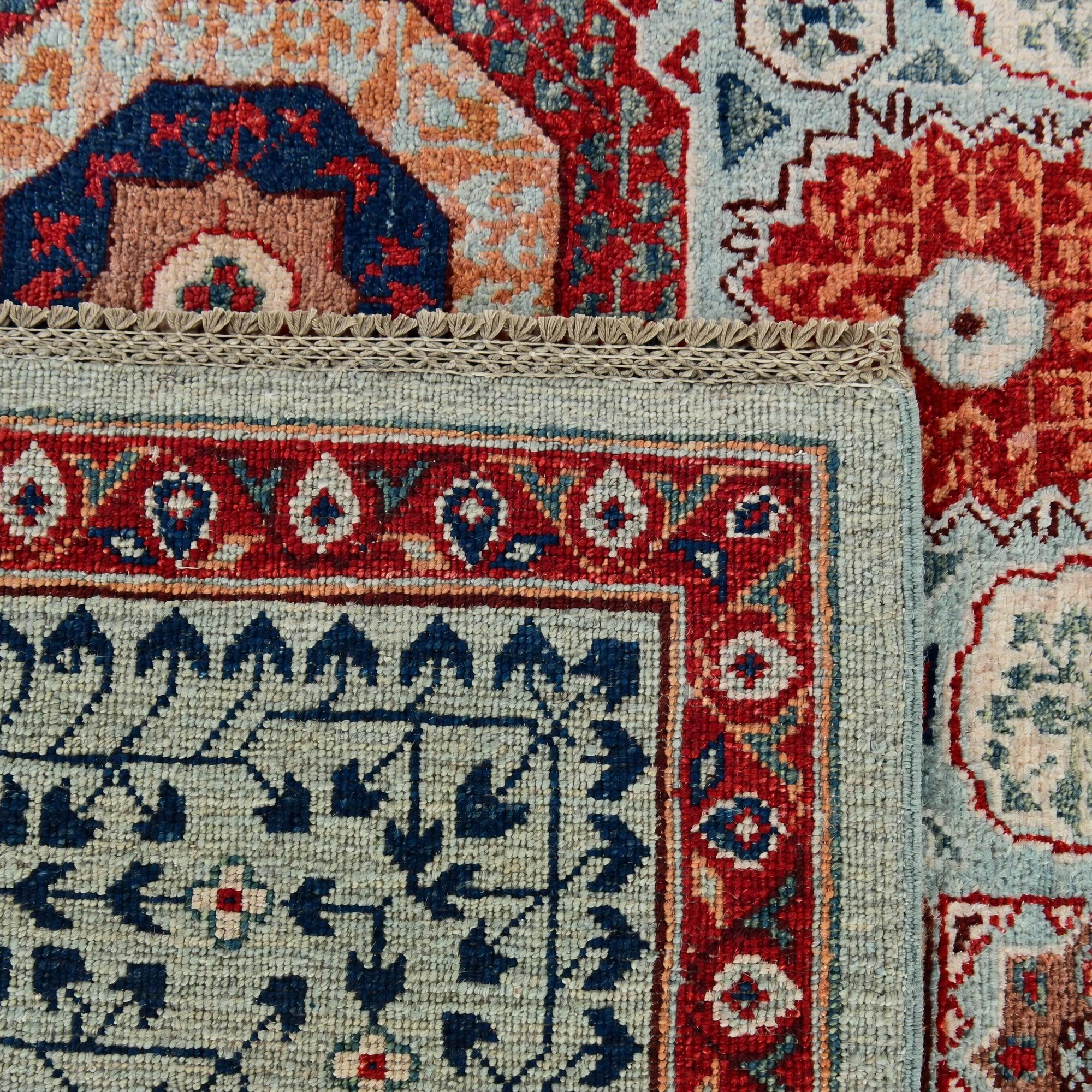 195cm x 295cm Hand Knotted Mamluk Ziegler Rug