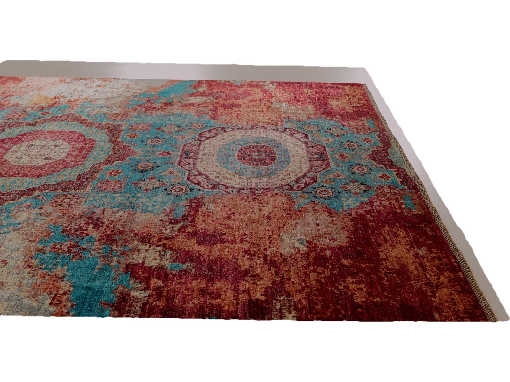 8' 11 x 11' 11 Hand Knotted Mamluk Ziegler Rug