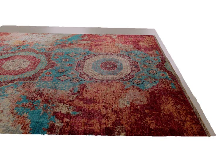 Detail image of 8' 11 x 11' 11 Hand Knotted Mamluk Ziegler Rug
