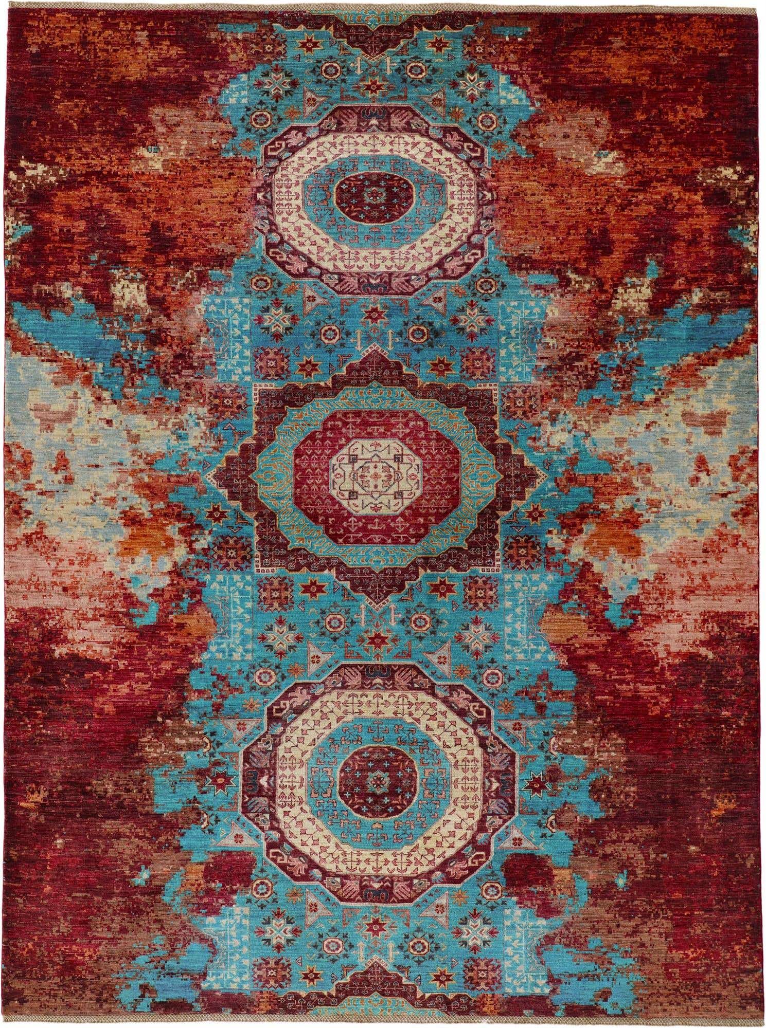 8' 11 x 11' 11 Hand Knotted Mamluk Ziegler Rug