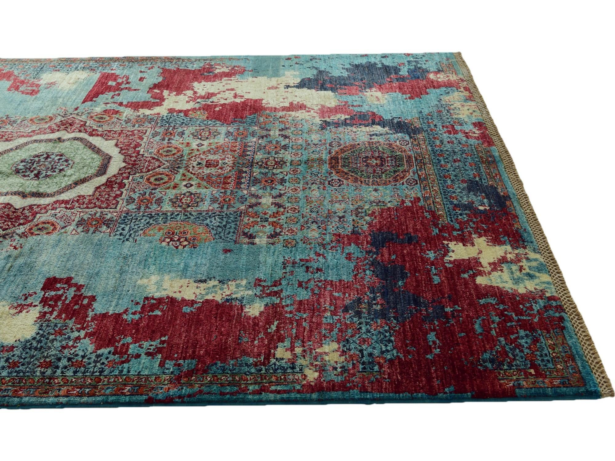 5' 9 x 8' 2 Hand Knotted Mamluk Ziegler Rug