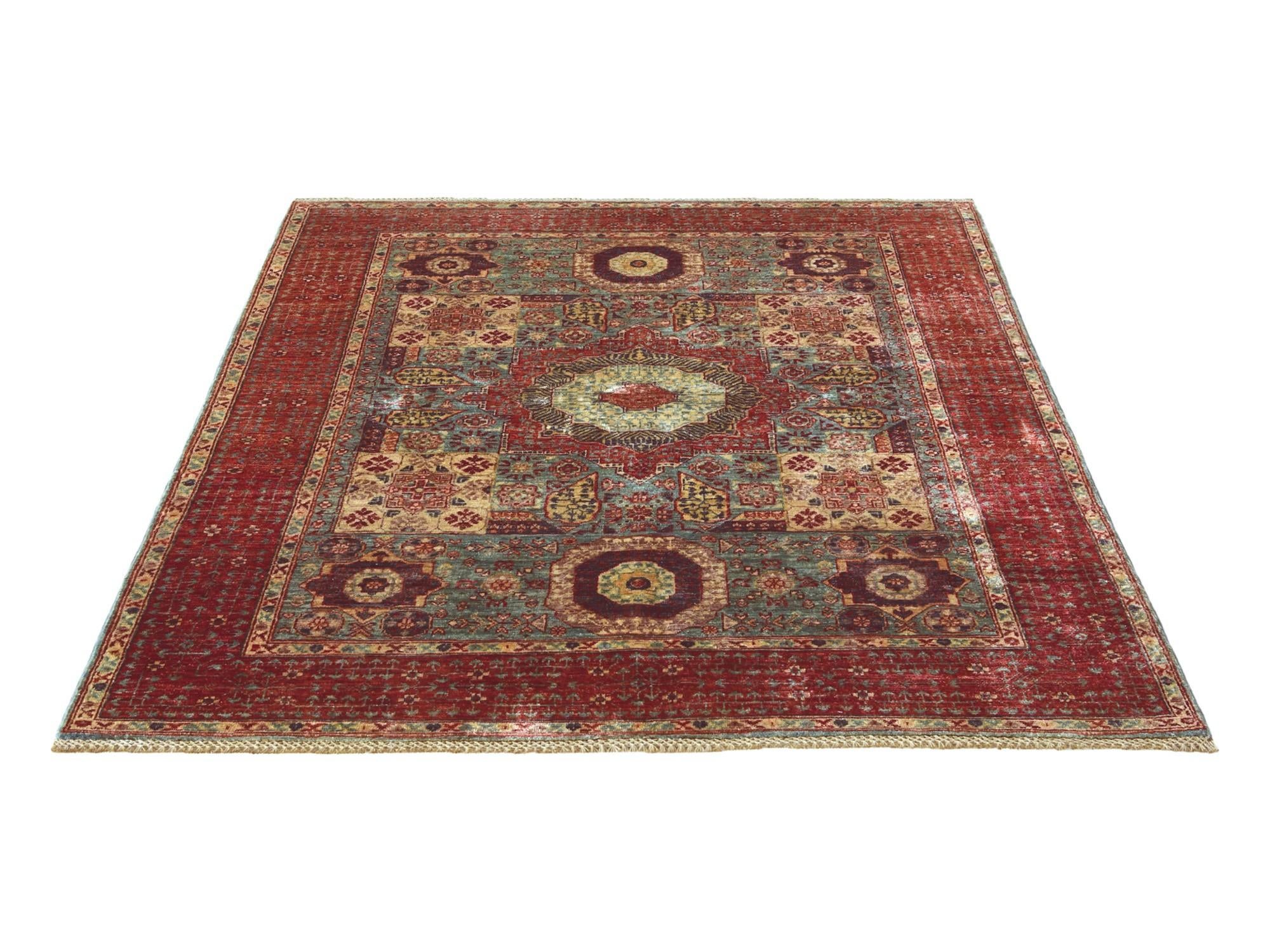 5' x 6' 5 Hand Knotted Mamluk Ziegler Rug