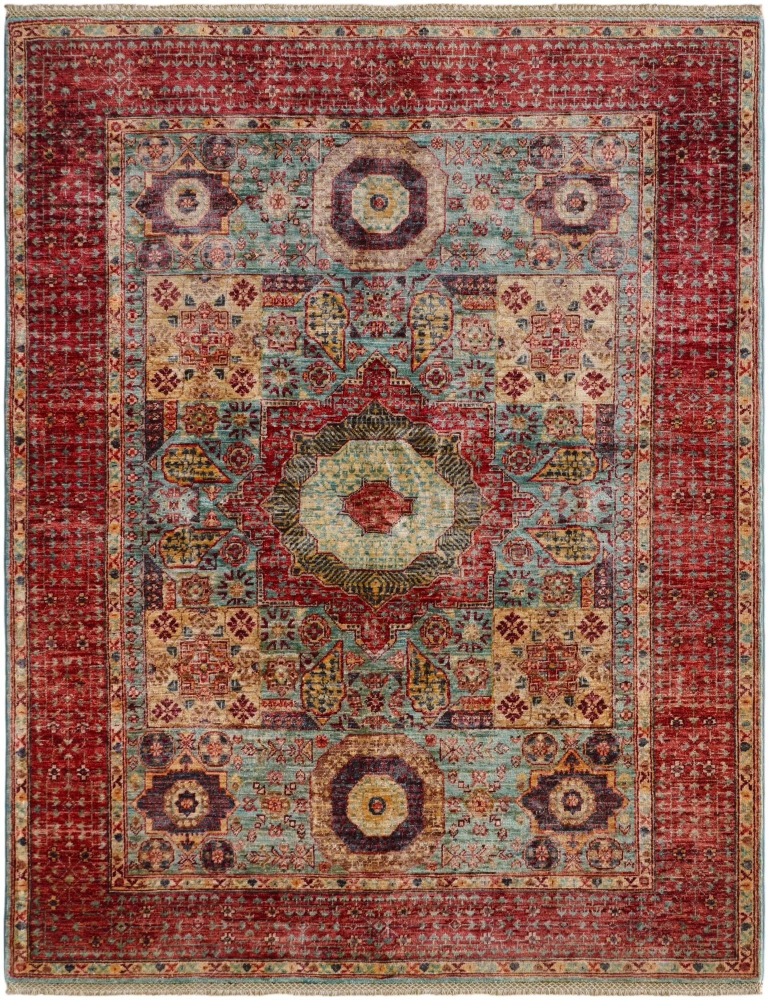 5' x 6' 5 Hand Knotted Mamluk Ziegler Rug