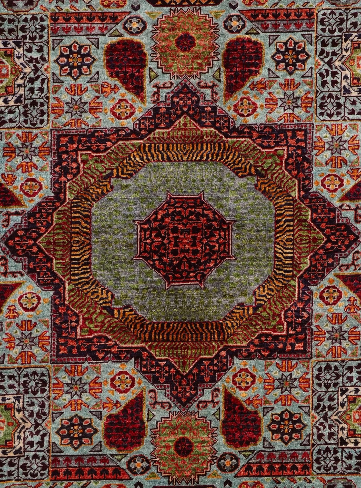 5' x 6' 8 Hand Knotted Mamluk Ziegler Rug