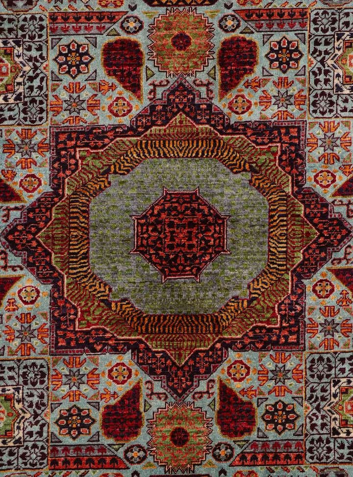 5' x 6' 8 Hand Knotted Mamluk Ziegler Rug