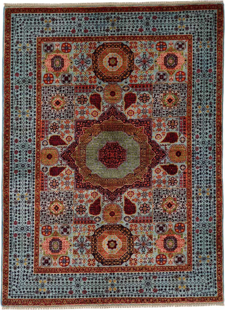 5' x 6' 8 Hand Knotted Mamluk Ziegler Rug