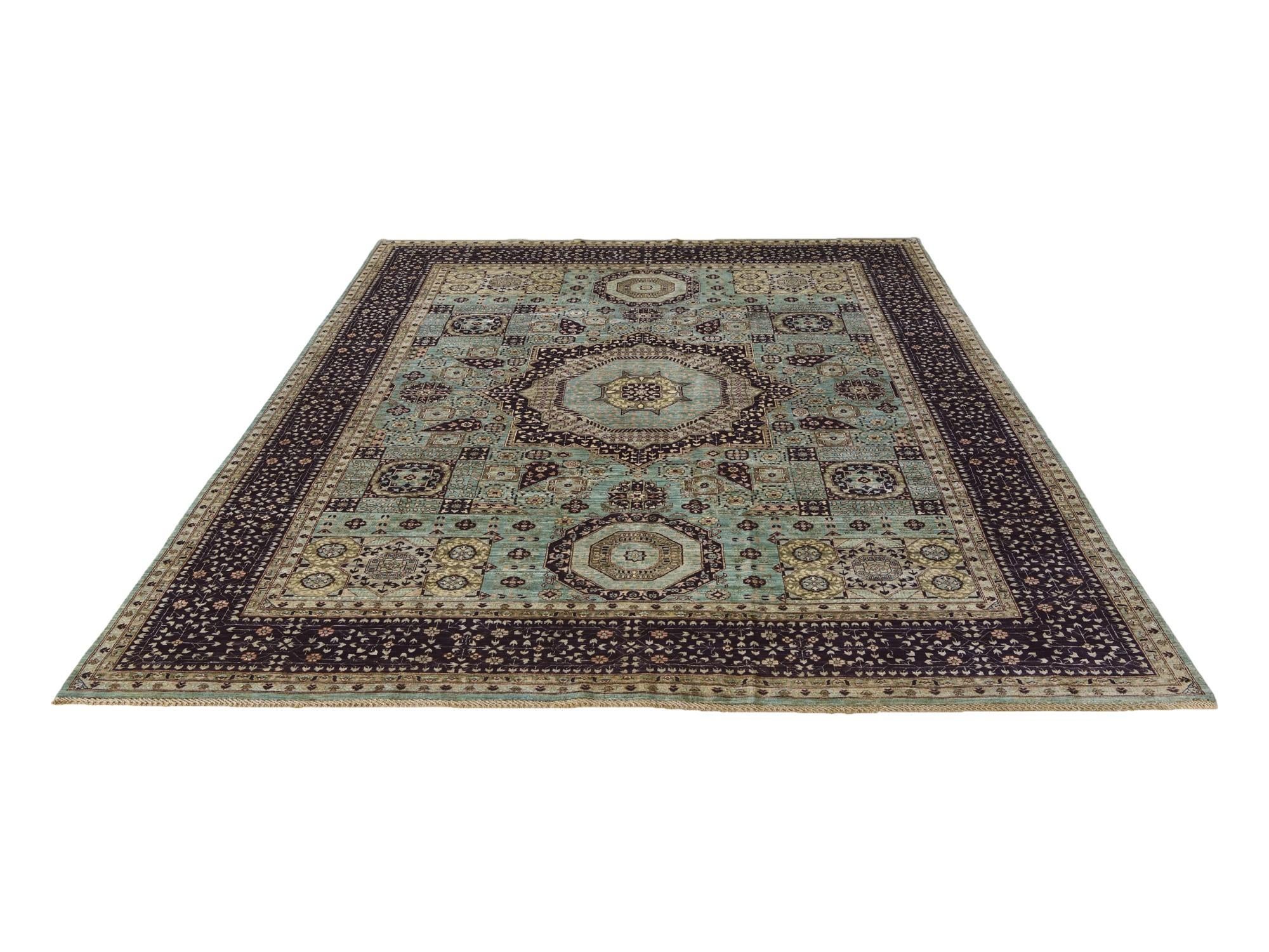 9' x 11' 1 Hand Knotted Mamluk Ziegler Rug